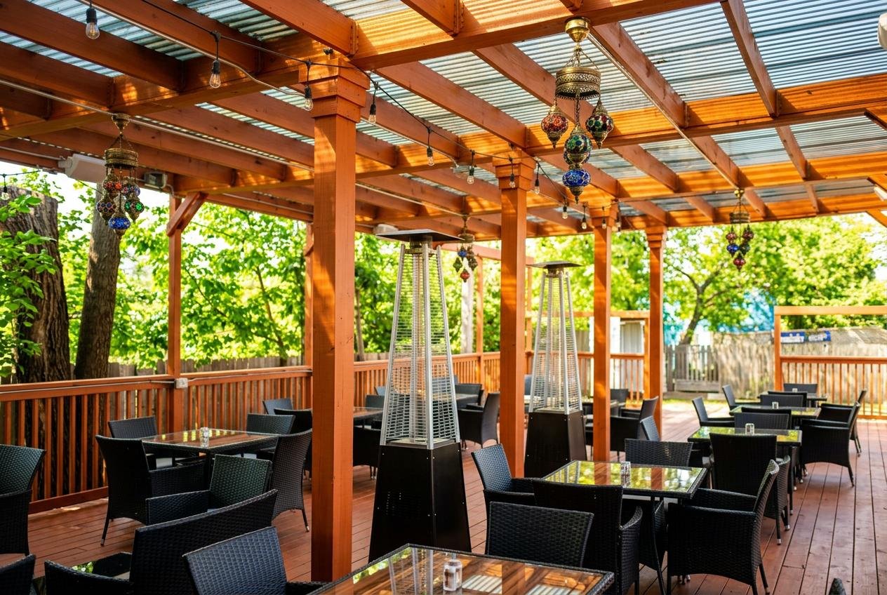 Fresh Ambience at Mezze Cafe Mediterranean Grill & Hookah Lounge, 504 W Oltorf St, Austin, TX 78704